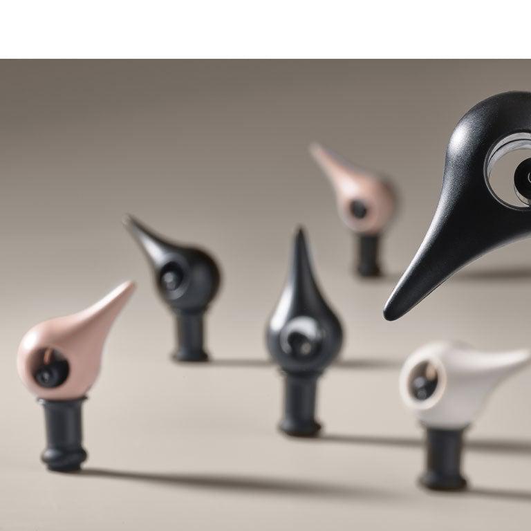 פקק לבקבוק יין Rocks Bird - אפור סופט