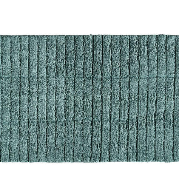 שטיח אמבטיה 80x50 Soft Tiles ס"מ - ירוק פטרול