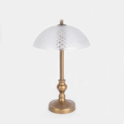 מנורת שולחן ברזל מצופה פליז דגם דונה