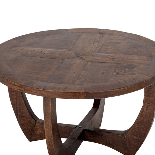שולחן קפה עץ מנגו Jassy ק' 75 ג' 45 ס"מ - חום