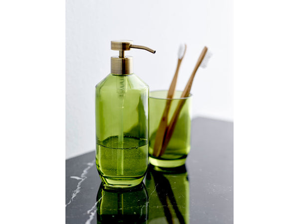 דיספנסר לסבון נוזלי New Vintage - זכוכית בגוון ירוק