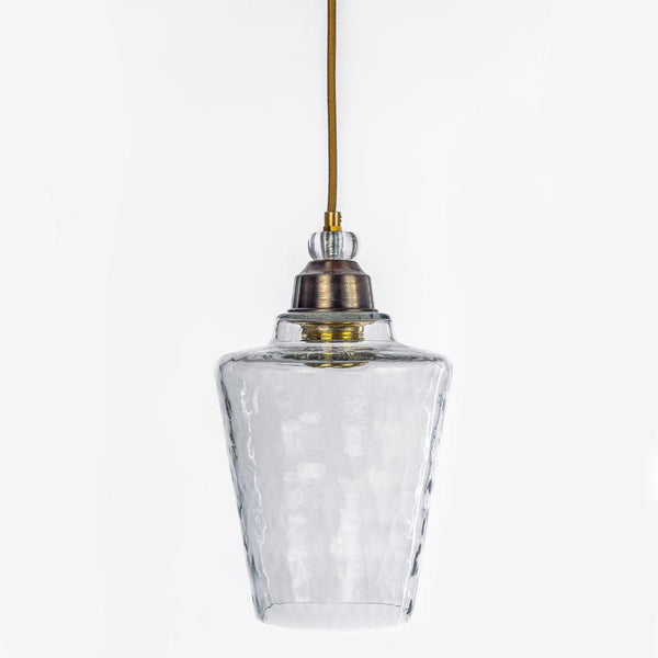 מנורת ברזל מצופה פליז תלייה דגם אביגיל קוטר 16 ס״מ