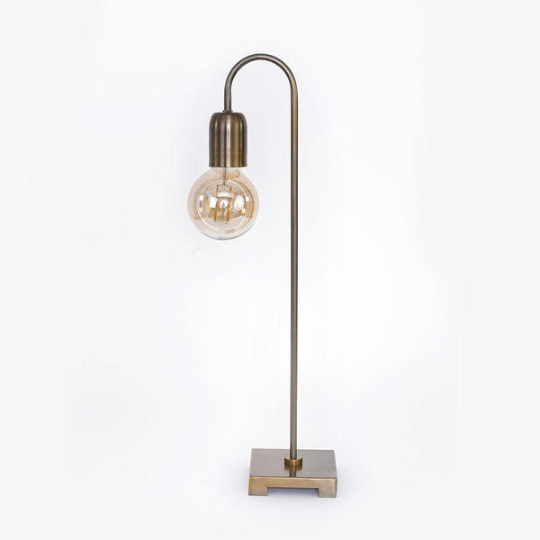 מנורת שולחן ברזל מצופה פליז דגם אווריל