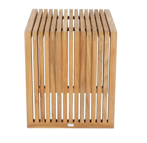 ספסל עץ Tivoli- עץ טיק טבעי ג' 45 ס"מ ר' 50 ס"מ