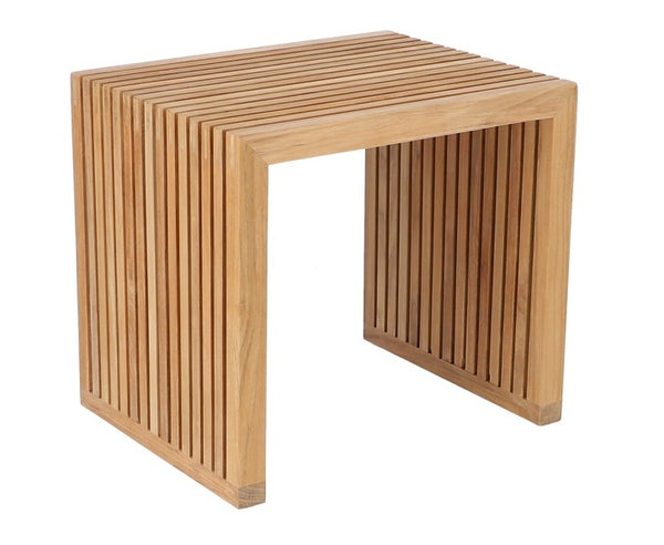 ספסל עץ Tivoli- עץ טיק טבעי ג' 45 ס"מ ר' 50 ס"מ